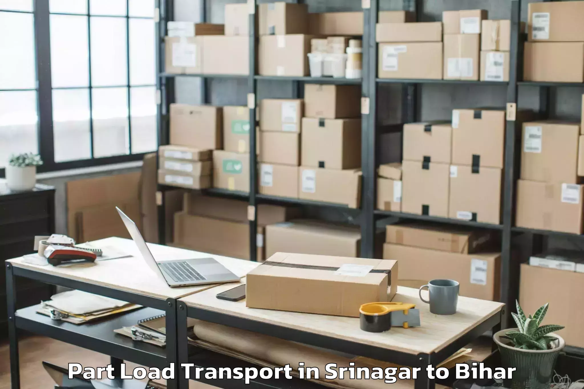 Get Srinagar to Buxar Part Load Transport